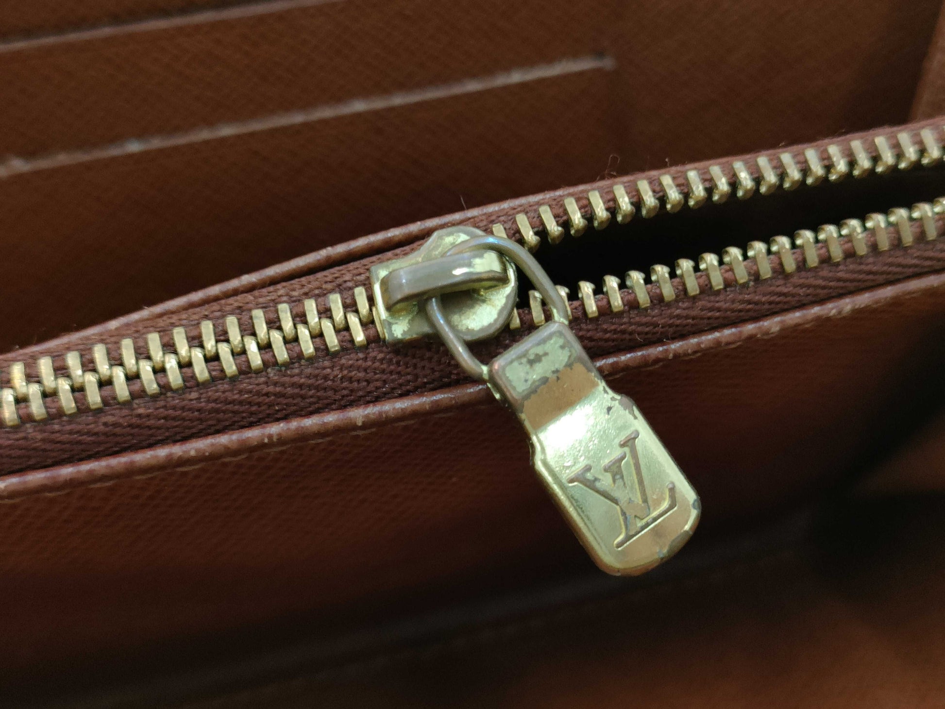 LOUIS VUITTON Monogram M61727 Porte Monne Zip Wallet