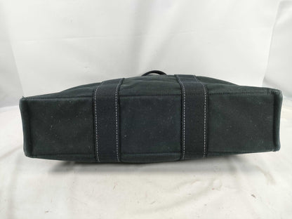 HERMES Foul Toe Canvas Handbag Tote Bag