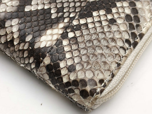 Exotic Leather Diamond Python Long Wallet