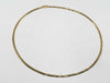 6-sided double 18K gold 20.2g necklace 
