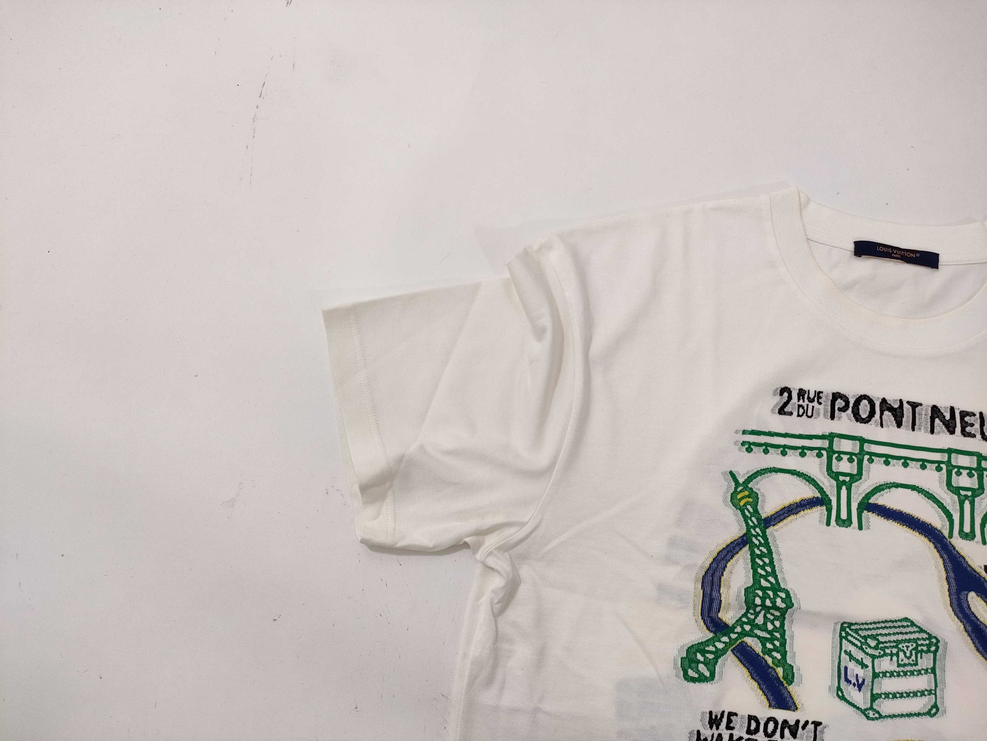 LOUIS VUITTON Intarsia Graphic Cotton T-Shirt RM241 IGT HGY72W T-Shirt