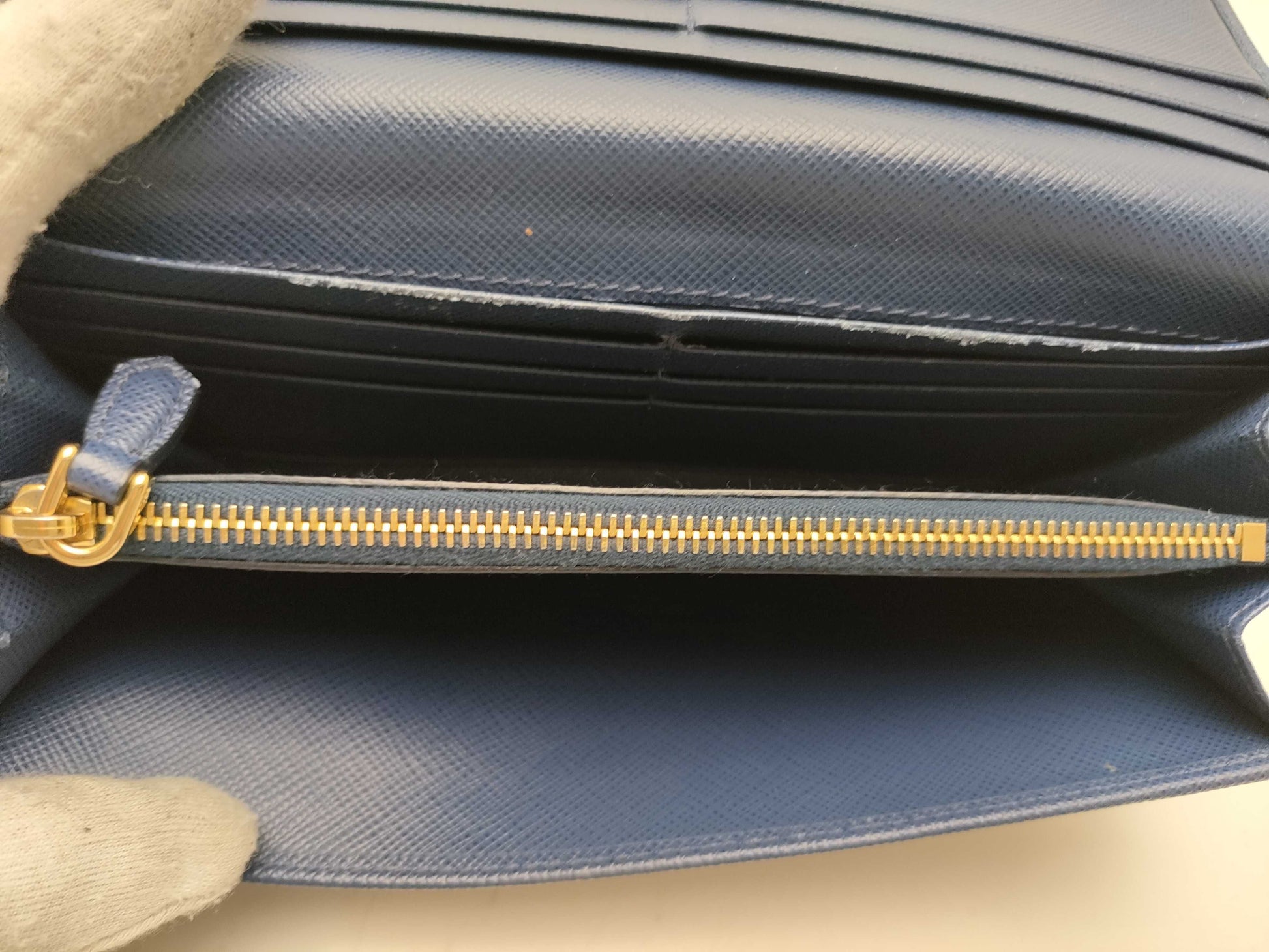PRADA Saffiano Ribbon Long Wallet