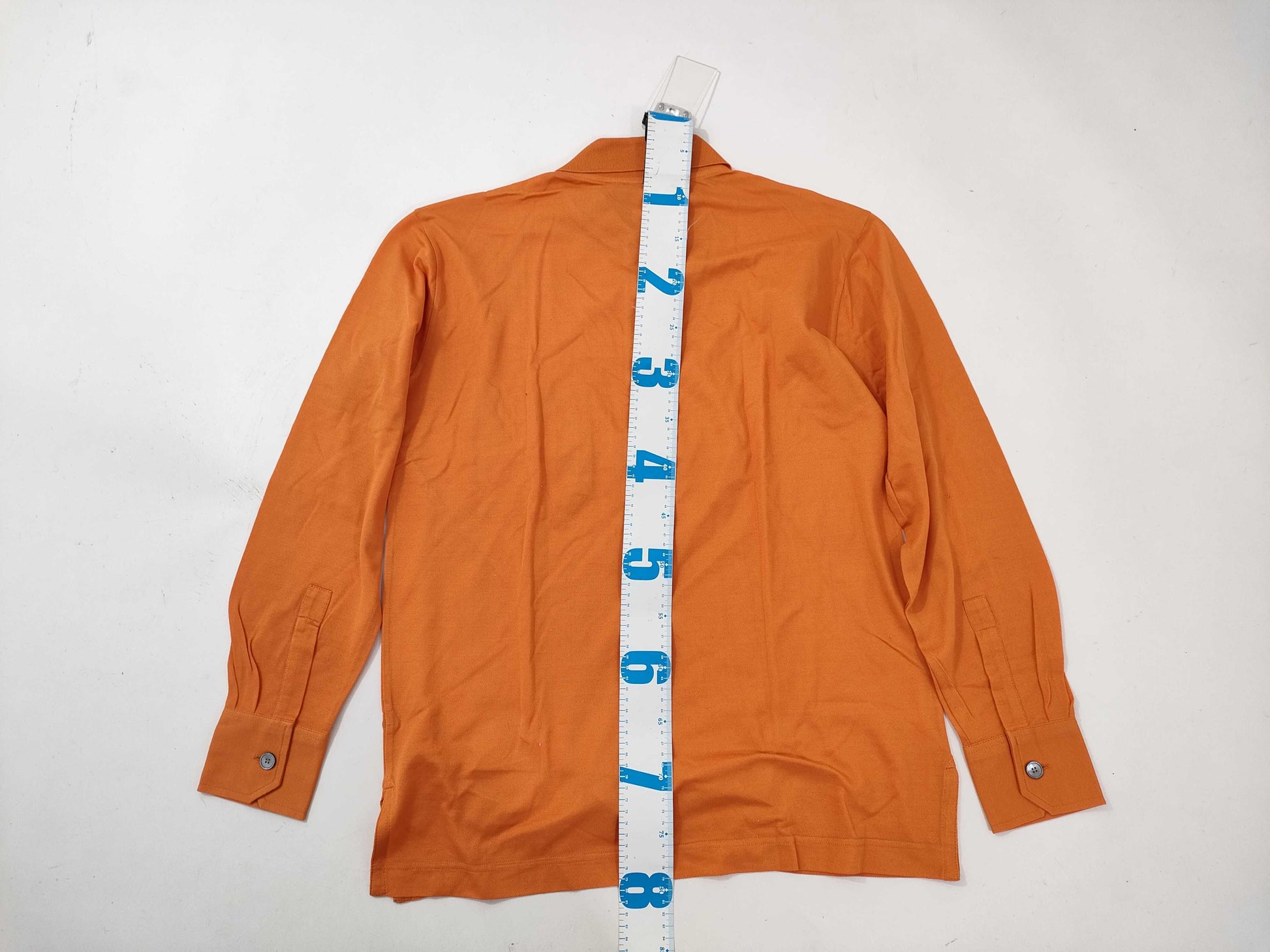 HERMES polo shirt orange tops