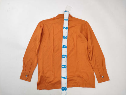 HERMES polo shirt orange tops