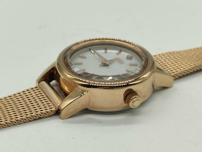 ete/Solar Watch/Analog/White/Gold/89039600 Women's Watch