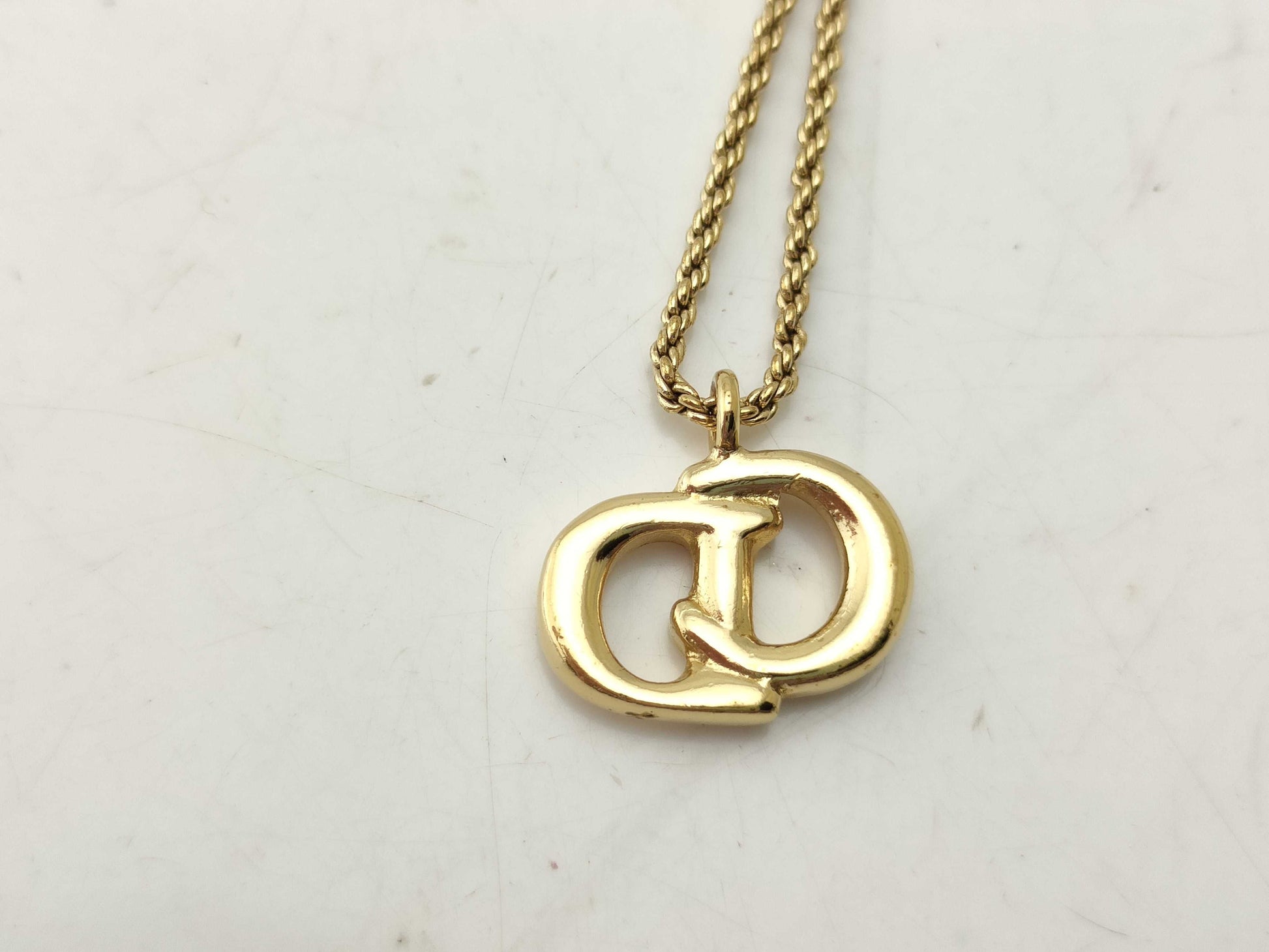 Dior CD logo necklace necklace