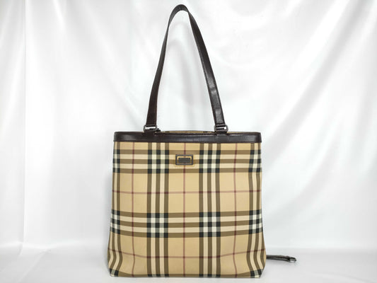 BURBERRY Nova Check Tote Bag