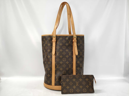 LOUIS VUITTON Monogram Bucket GM Tote Bag with Pouch