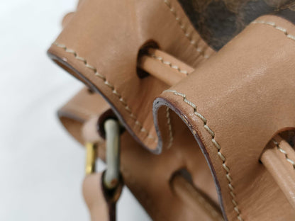 CELINE Drawstring Shoulder Bag with Pouch