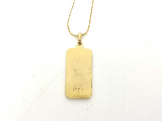 Dior GP Necklace Logo Plate Necklace