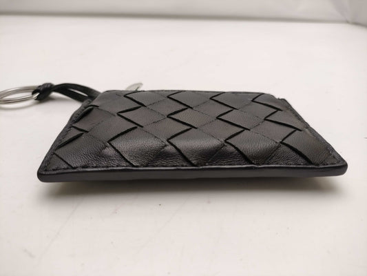 BOTTEGA VENETA Intrecciato/Key Case/Coin Case/Black/Box Coin Case