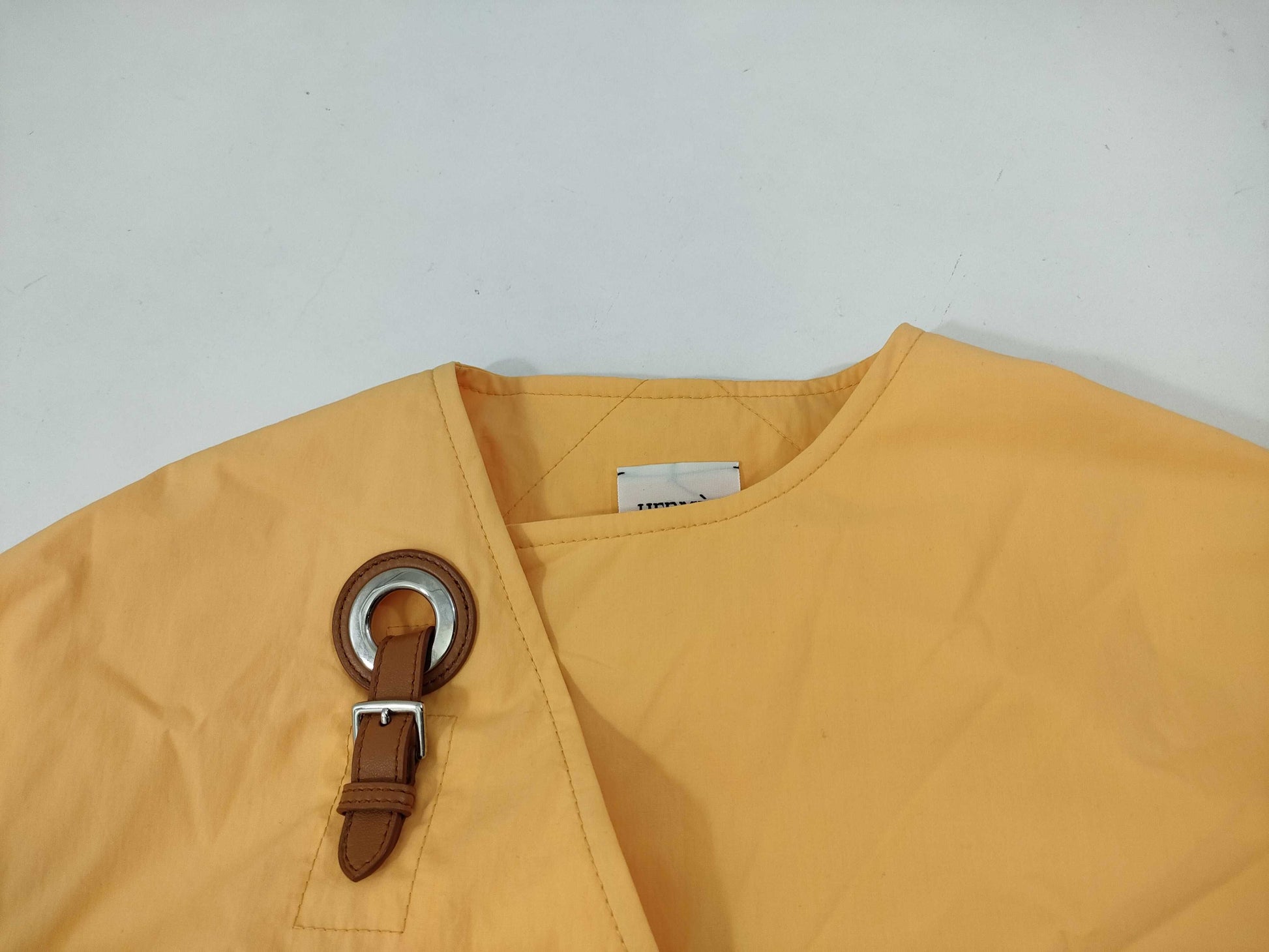 HERMES Wrap Coat with Eyelet Clasp, Cotton, 22SS Coat
