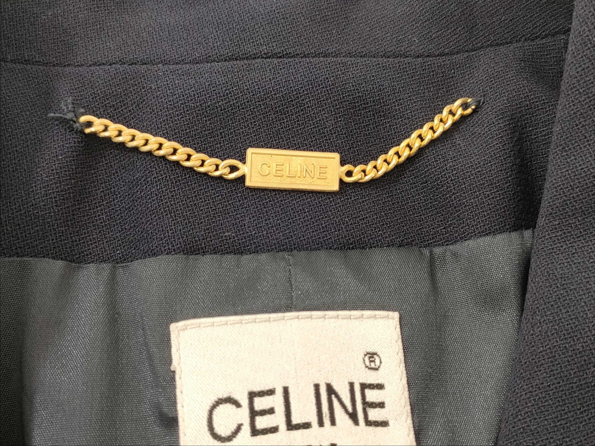 CELINE Suit and Skirt Set, Dark Navy, Vintage, Other Apparel