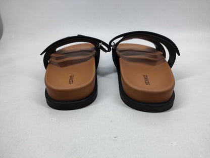 HERMES Chypre Black Sandals