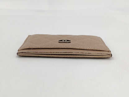 CHANEL Caviar Skin Card Case, Card Case, Pass Case, Business Card Case