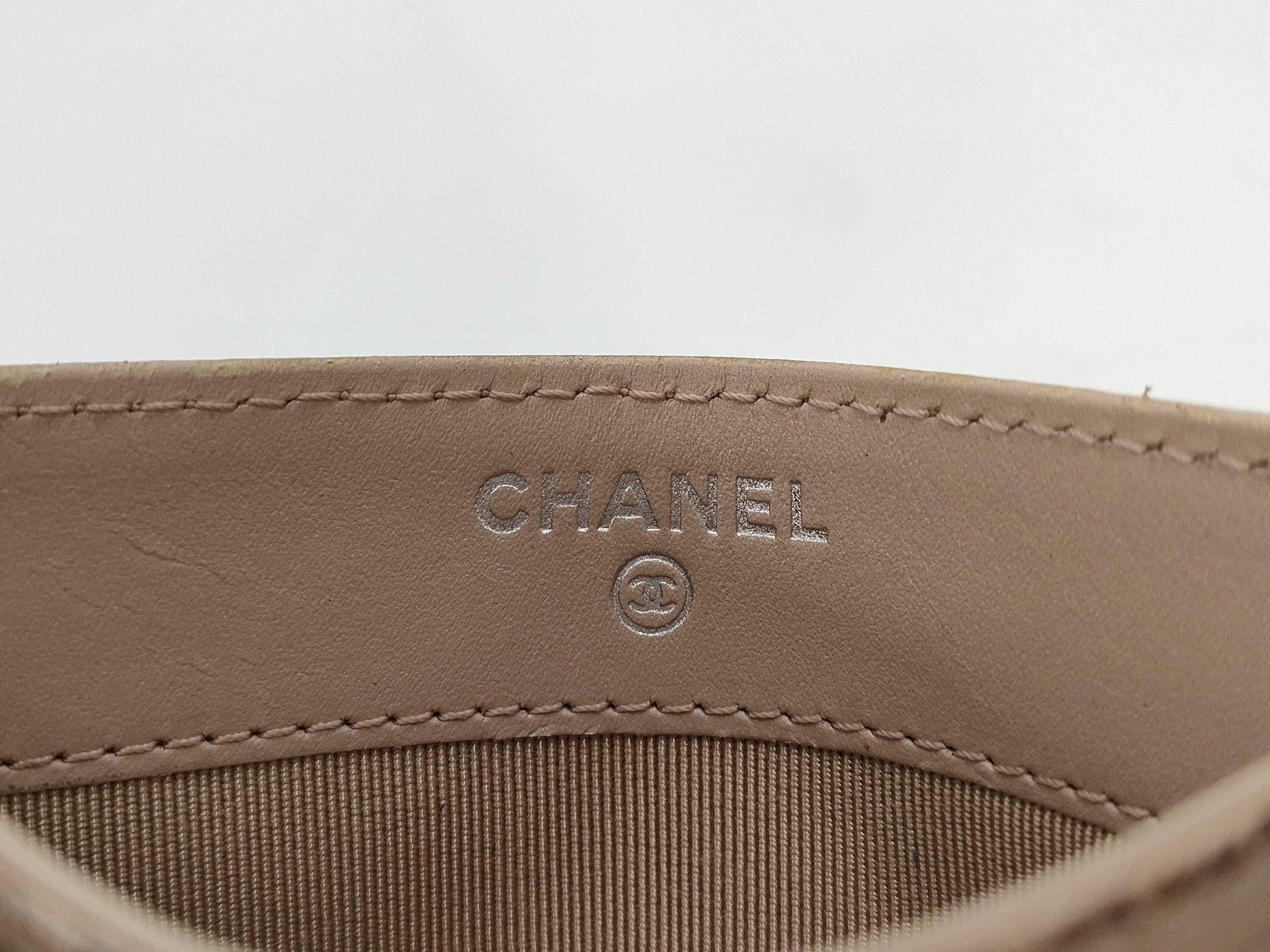 CHANEL Caviar Skin Card Case, Card Case, Pass Case, Business Card Case
