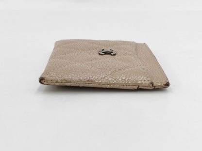 CHANEL Caviar Skin Card Case, Card Case, Pass Case, Business Card Case
