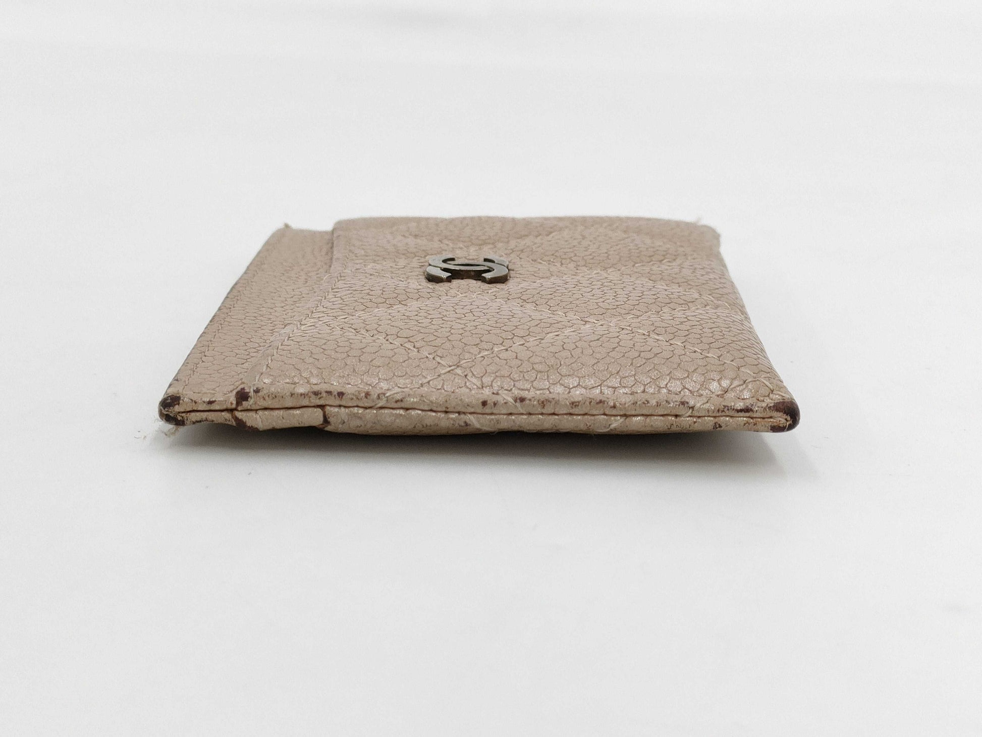 CHANEL Caviar Skin Card Case, Card Case, Pass Case, Business Card Case