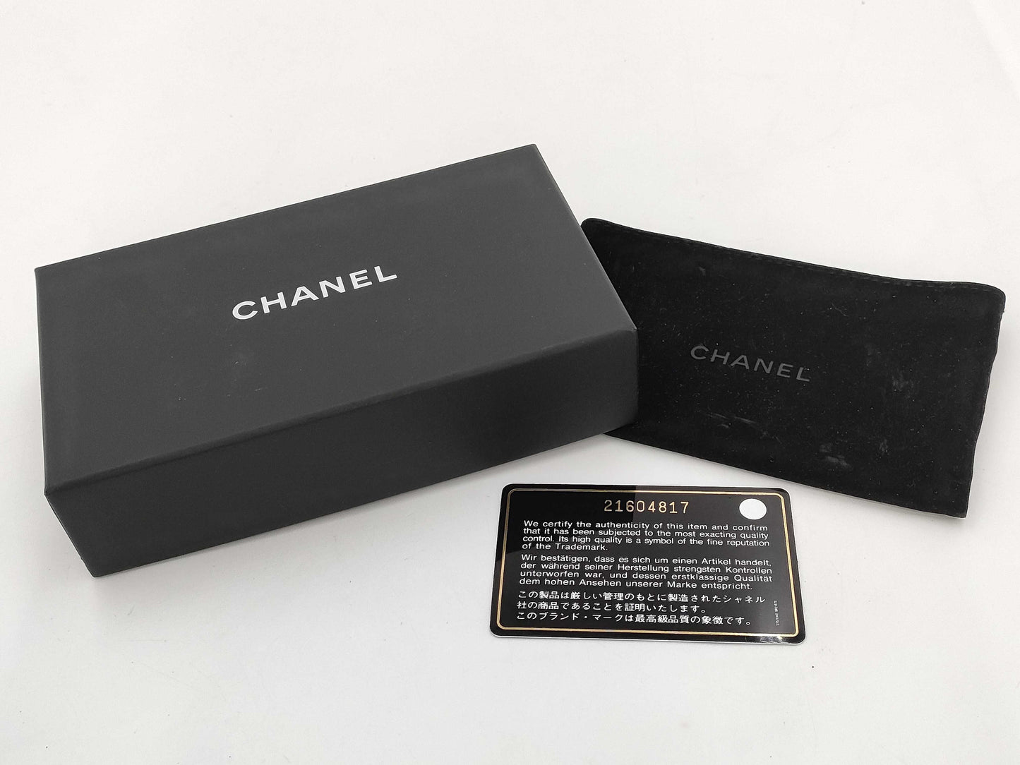 CHANEL Caviar Skin Card Case, Card Case, Pass Case, Business Card Case
