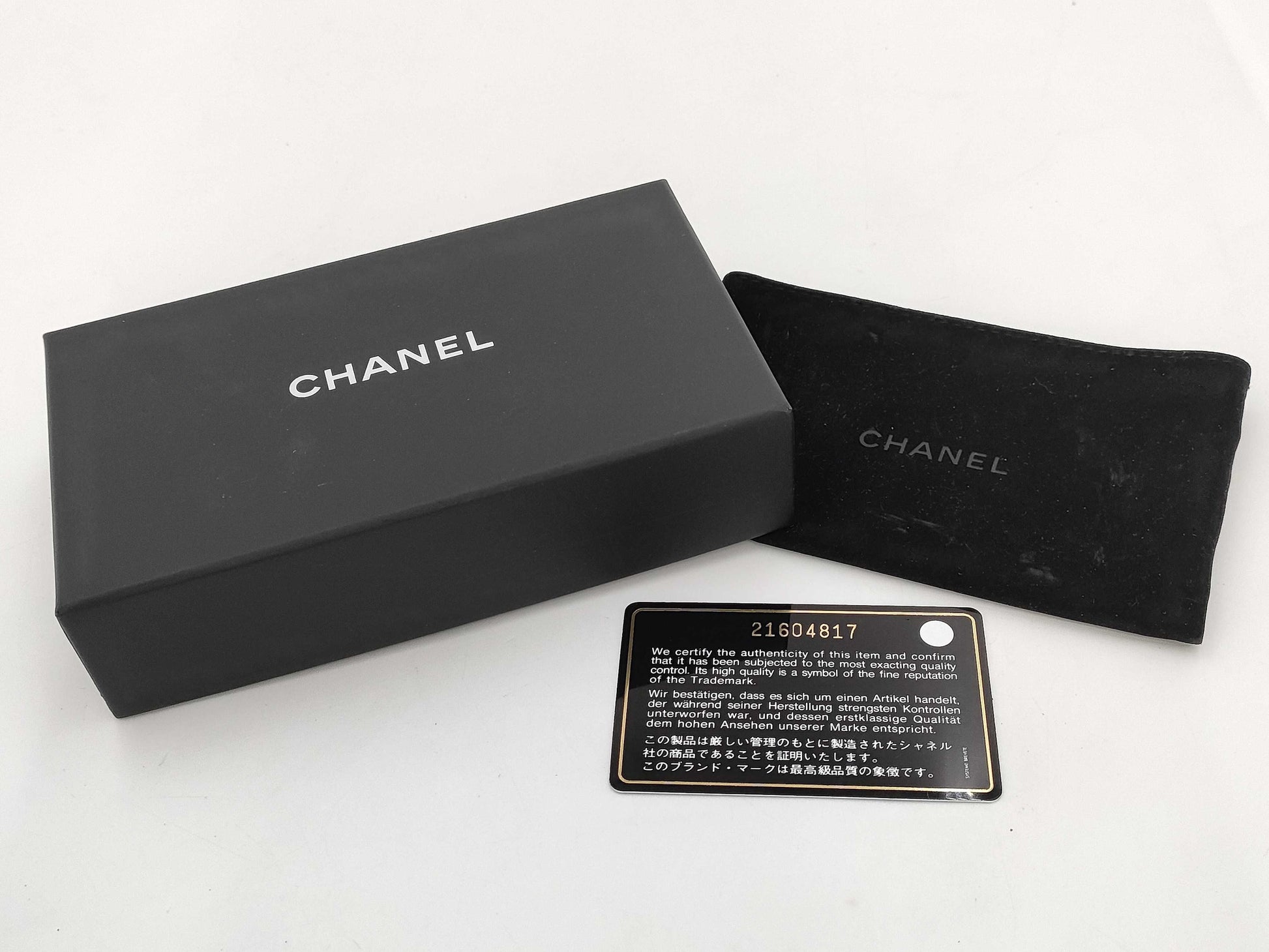 CHANEL Caviar Skin Card Case, Card Case, Pass Case, Business Card Case