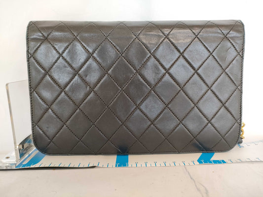 CHANEL [No sticker card] Calfskin chain wallet bag shoulder bag