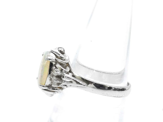 OP 0.80ct D 0.08ct PT900 4.7g Ring 