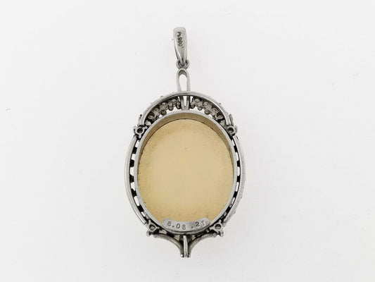 OP 8.08ct D 0.21ct Pt900 6.4g Pendant Top 