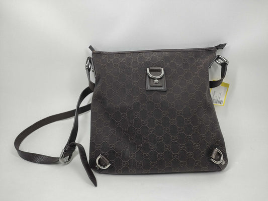 GUCCI GG Canvas 268642 Brown Shoulder Bag