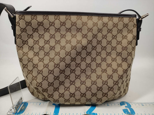 GUCCI GG Canvas 388930 Brown Shoulder Bag