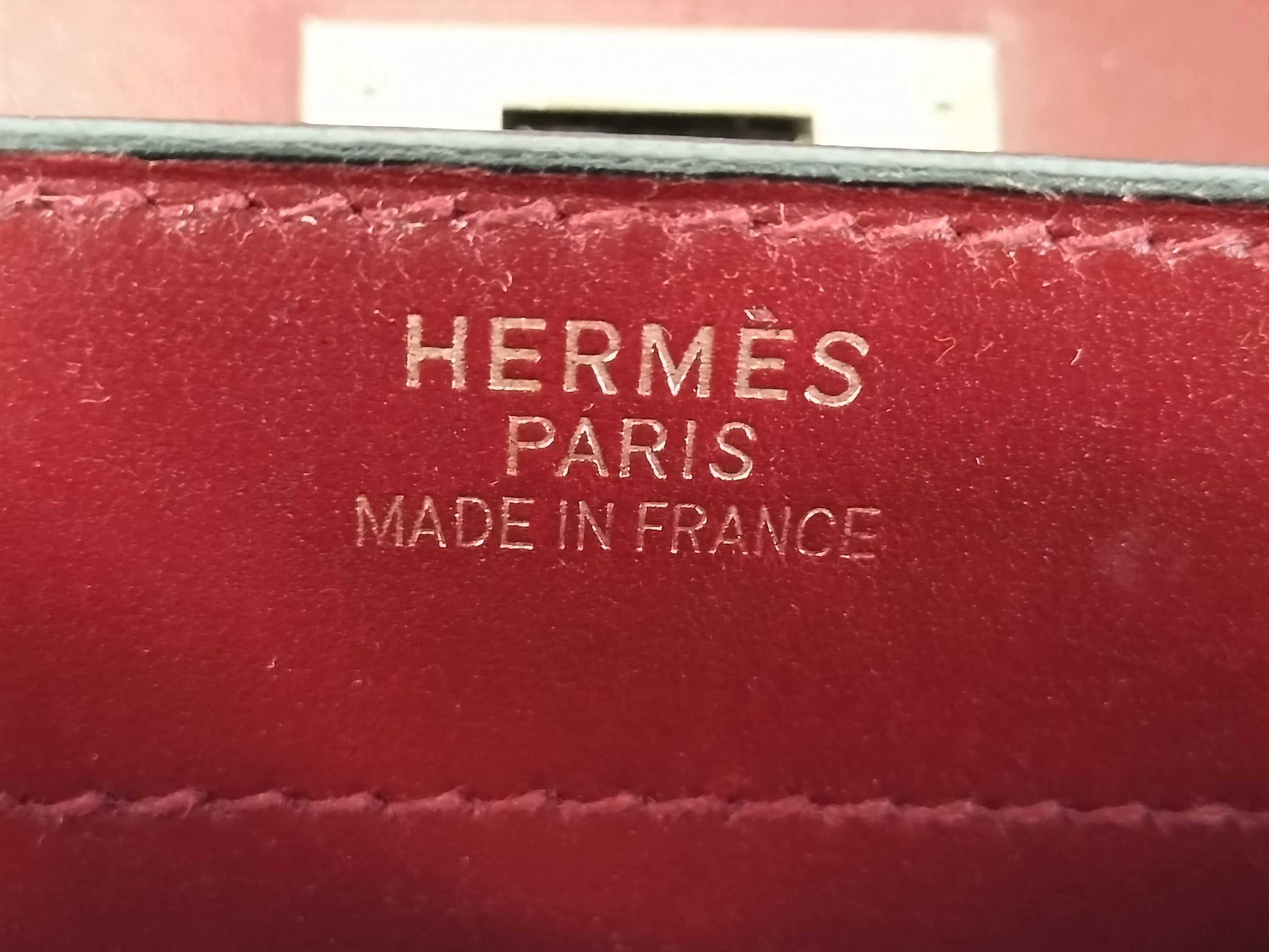 HERMES Kelly Depeche 38 Box Calf Handbag