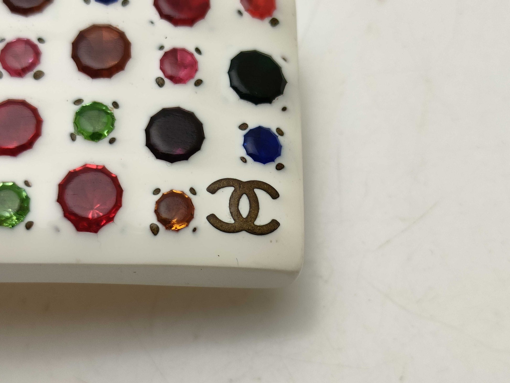CHANEL 98P Color Stone Barrette Hair Accessory