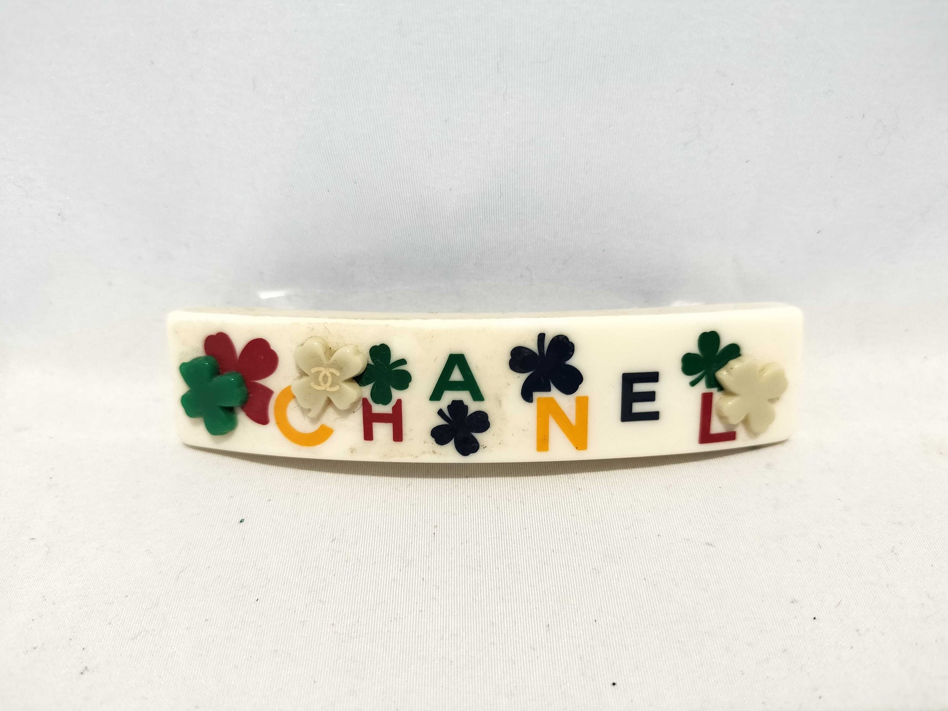 CHANEL 04P Logo Barrette Hair Accessory