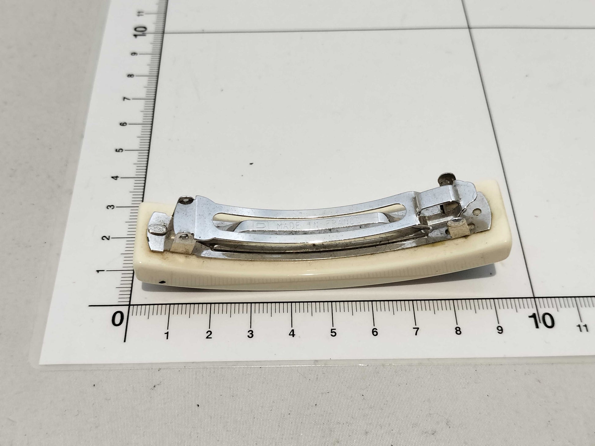 CHANEL 04P Logo Barrette Hair Accessory