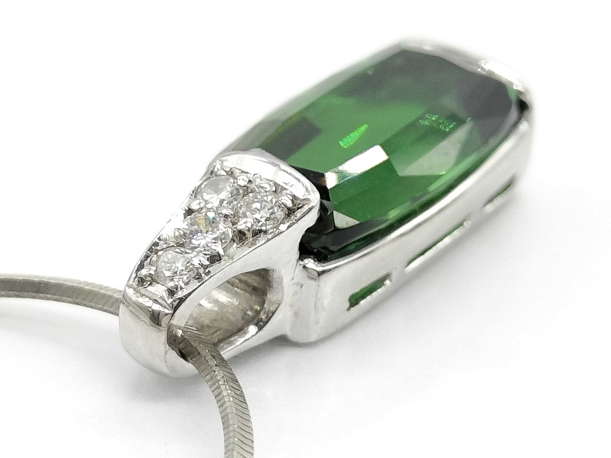 TL 4.14ct D 0.08ct Pt900/Pt850 8.2g Necklace 