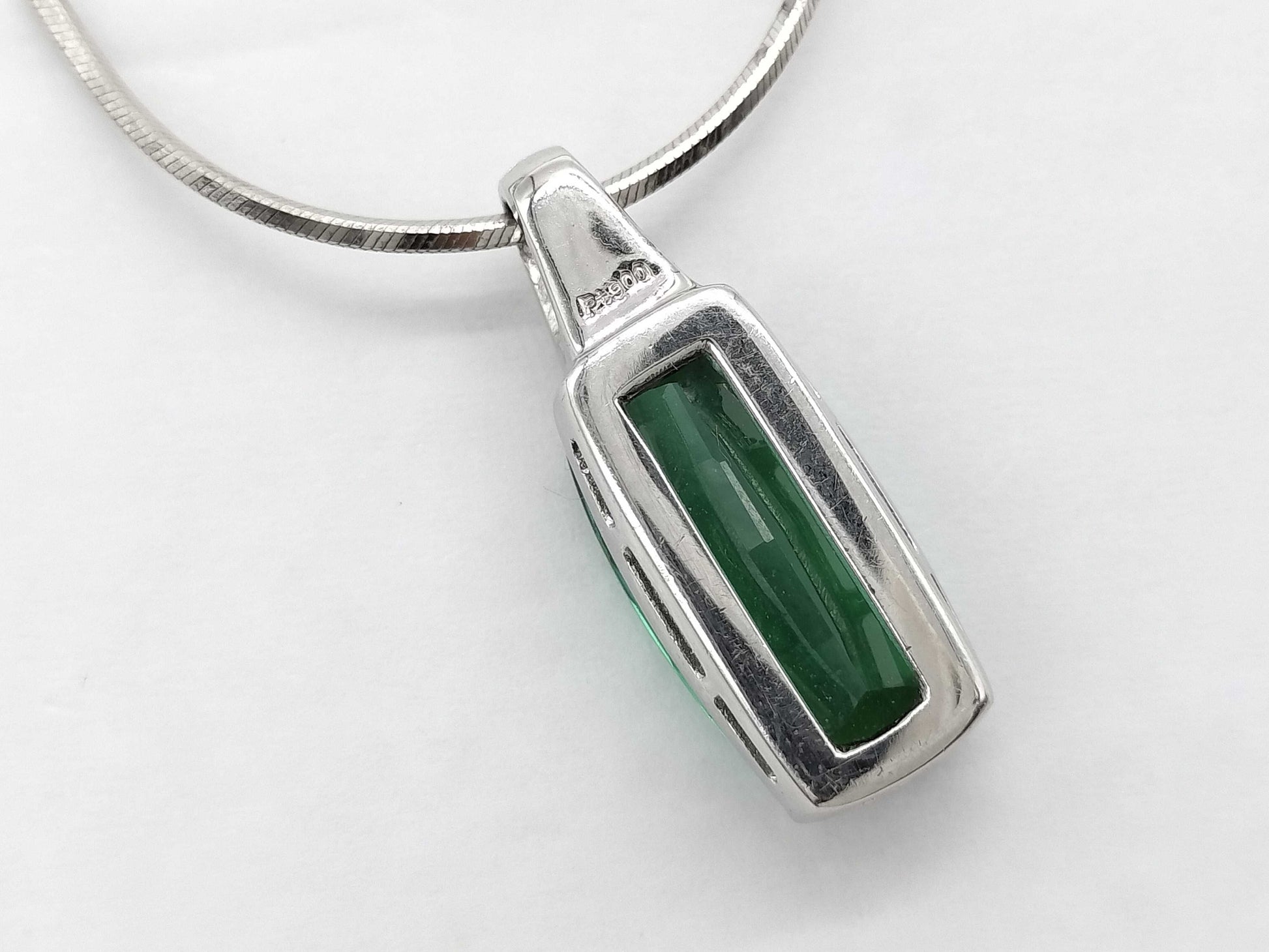TL 4.14ct D 0.08ct Pt900/Pt850 8.2g Necklace 