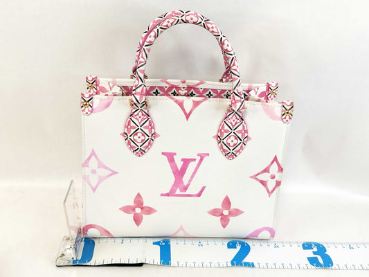 LOUIS VUITTON M22976 Monogram Flower Tile On the Go PM By the Pool RFID Verified Handbag