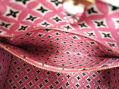 LOUIS VUITTON M22976 Monogram Flower Tile On the Go PM By the Pool RFID Verified Handbag