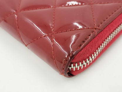 CHANEL Enamel Coco Mark Round Zip Wallet, No. 15