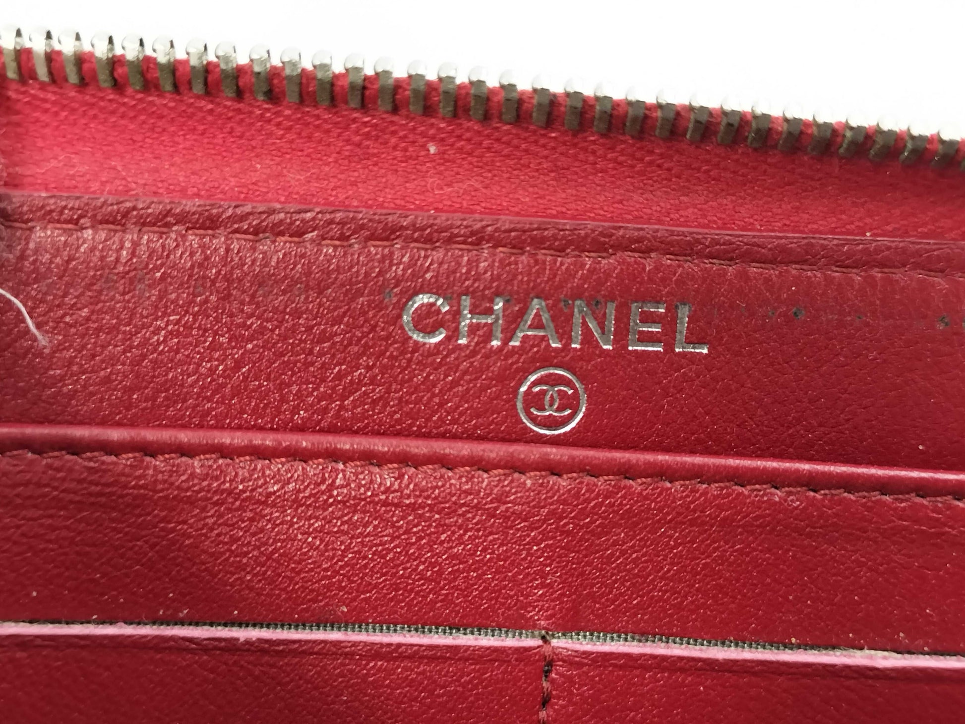 CHANEL Enamel Coco Mark Round Zip Wallet, No. 15