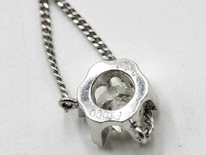 D0.41ct Pt900/850 3.3g Necklace 
