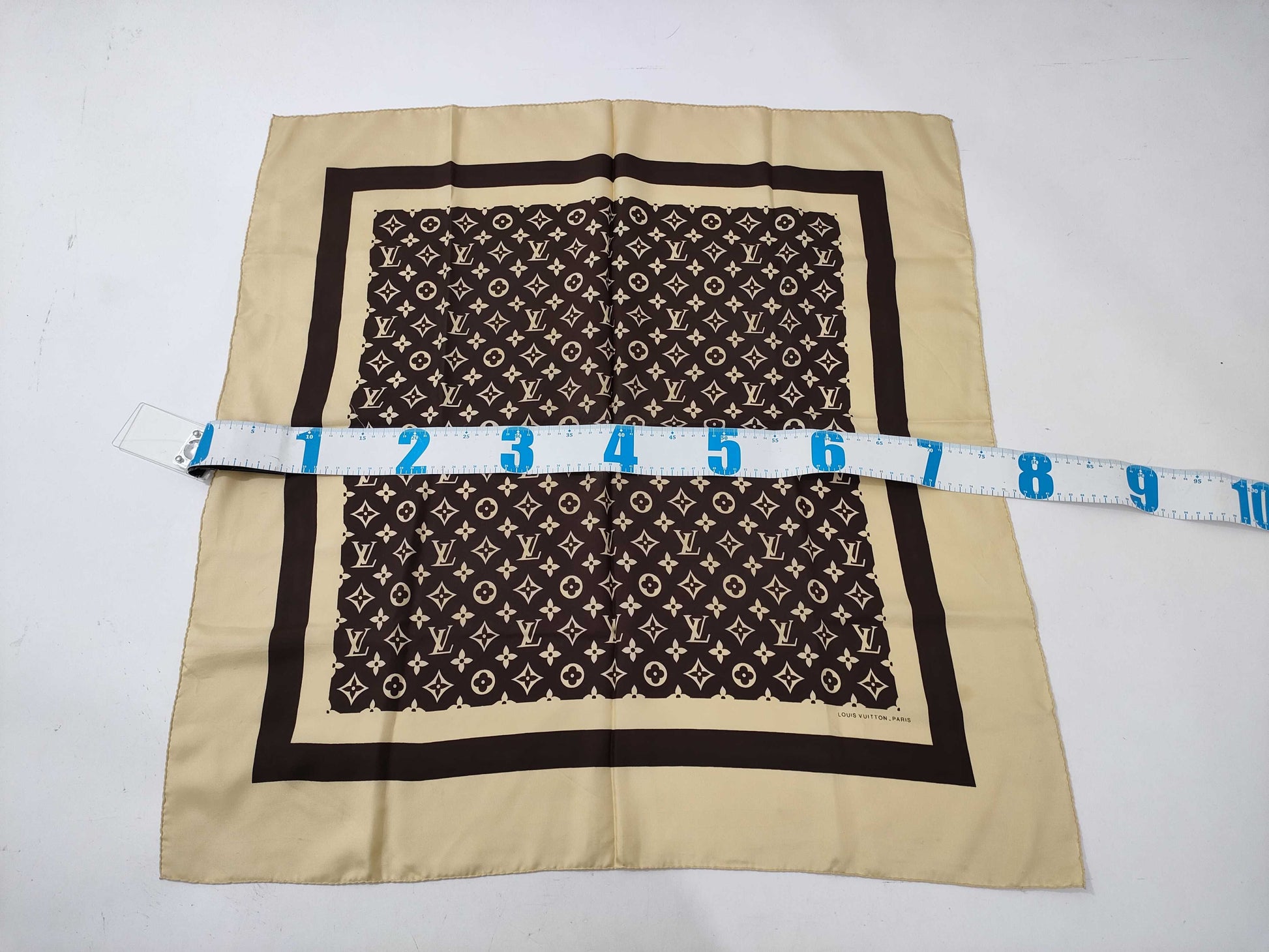 LOUIS VUITTON Monogram and 3 other Chanel scarves