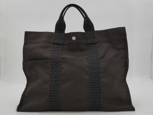 HERMES Air Line Air Line GM Gray Handbag