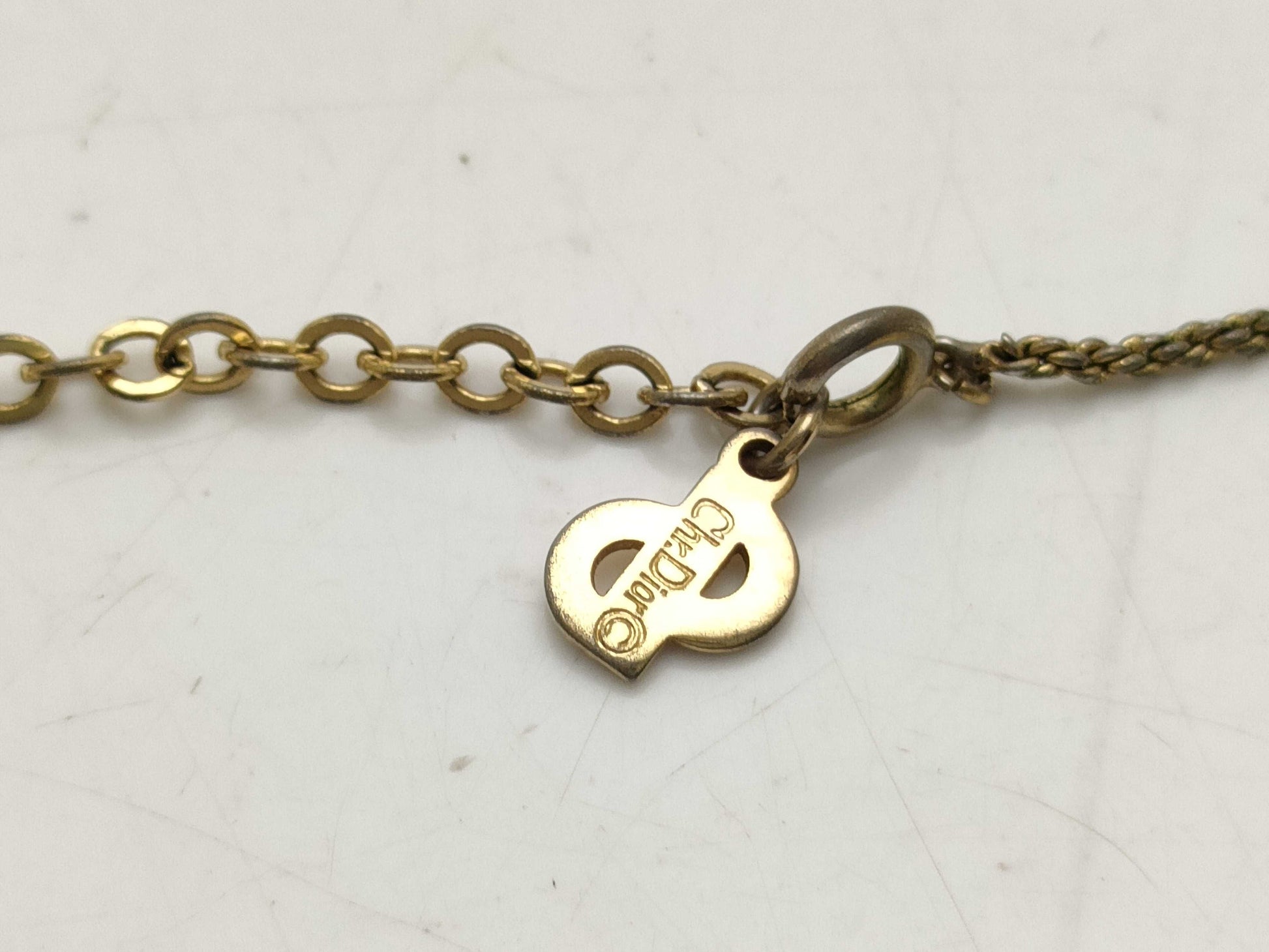 Dior CD logo necklace