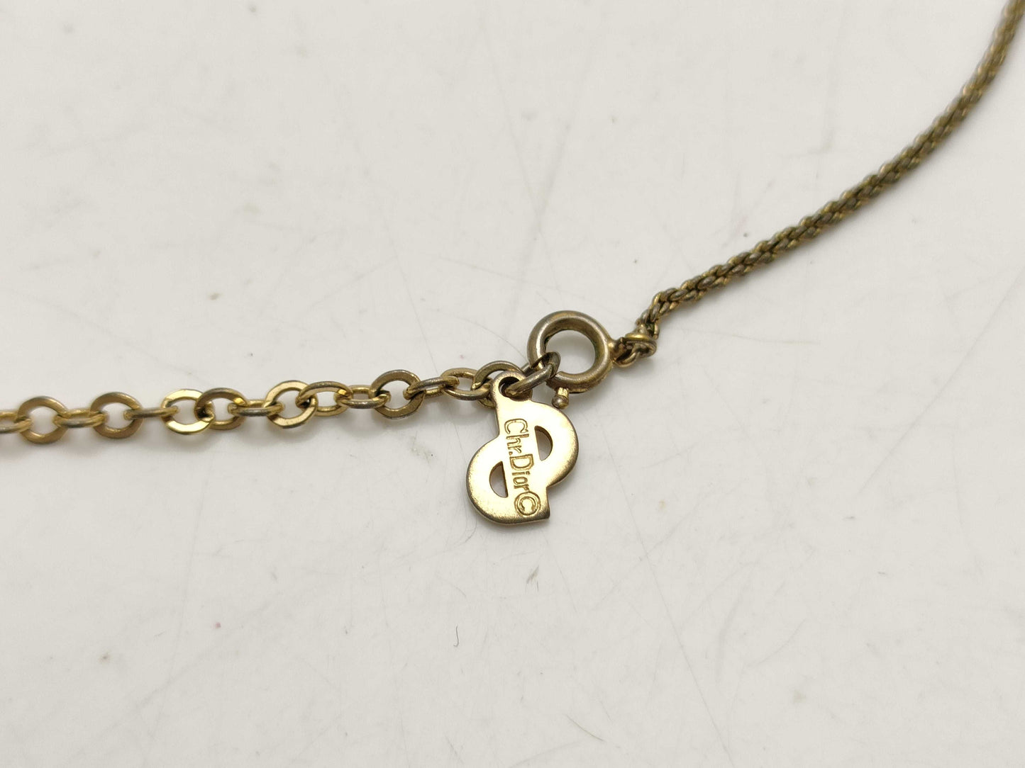 Dior CD logo necklace