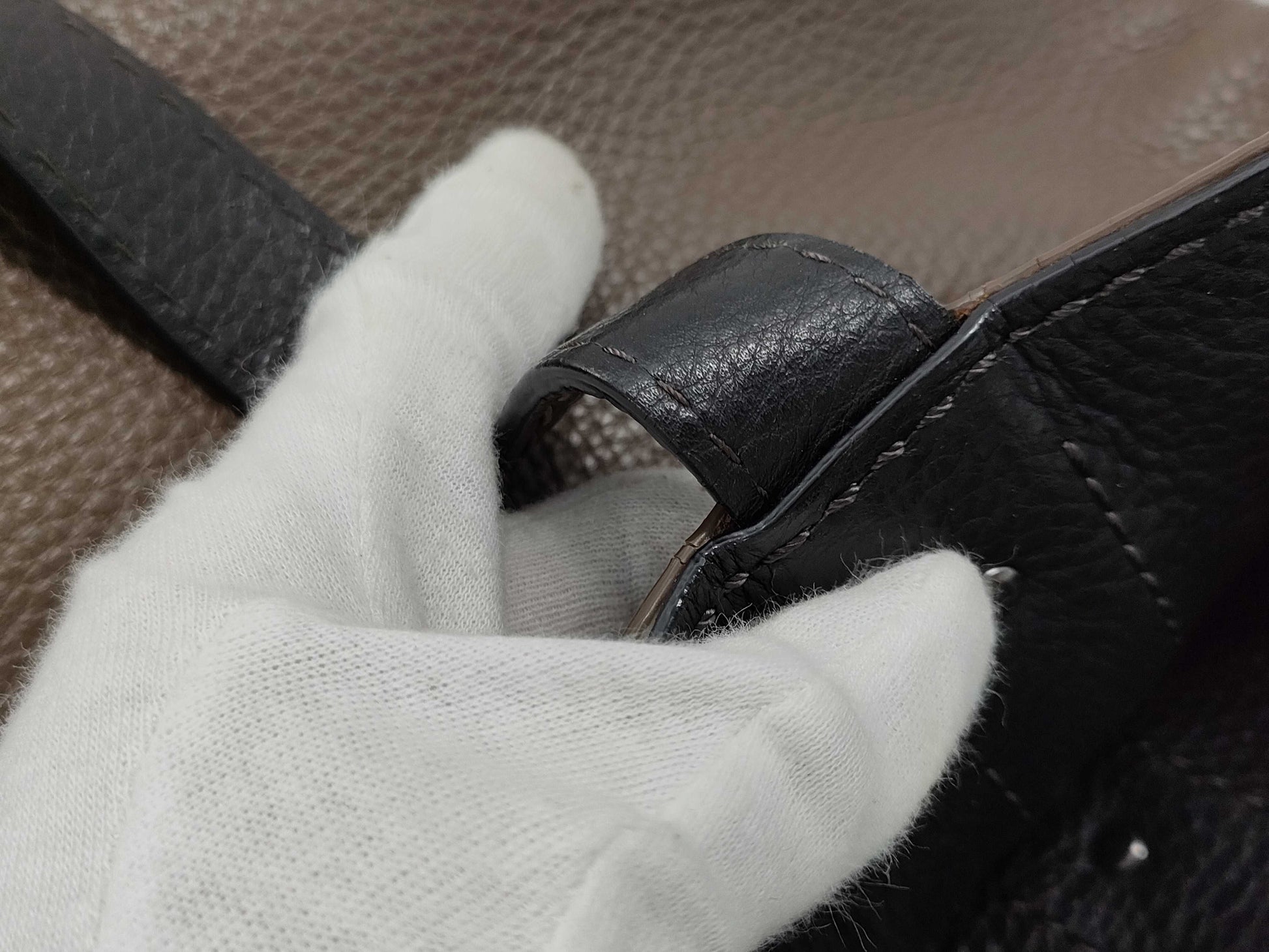 BURBERRY Black Label Leather Tote Bag