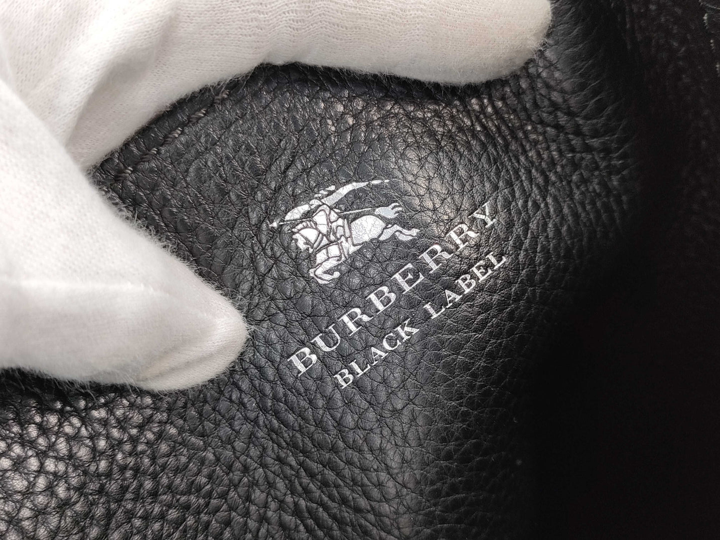 BURBERRY Black Label Leather Tote Bag