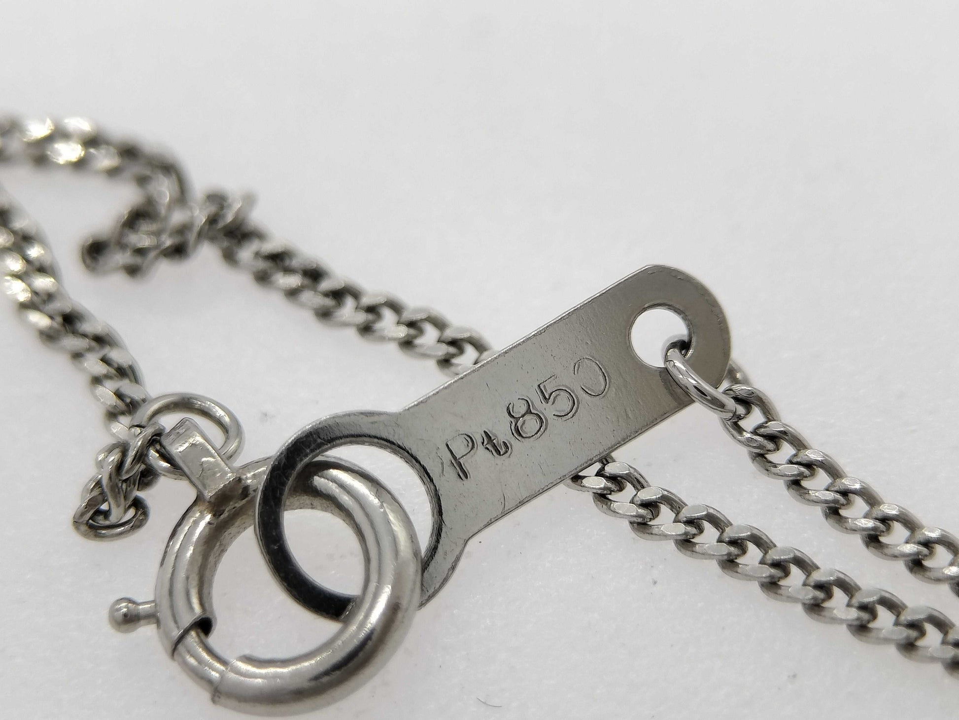 D 0.25ct Pt900/Pt850 3.2g Necklace 