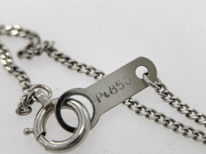 D 0.25ct Pt900/Pt850 3.2g Necklace 