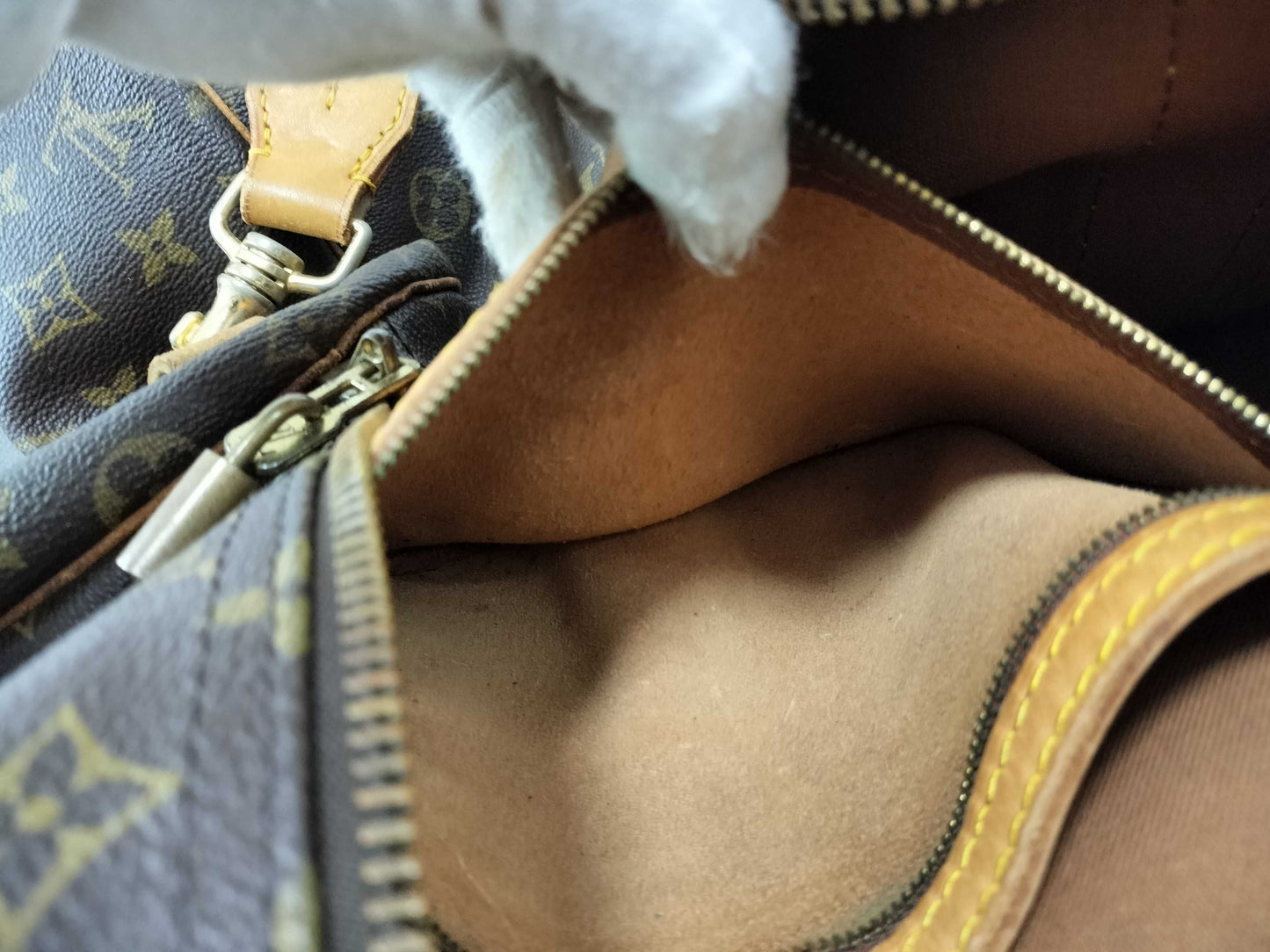 LOUIS VUITTON Monogram Saxe Pool 60 Bandouliere Boston Bag