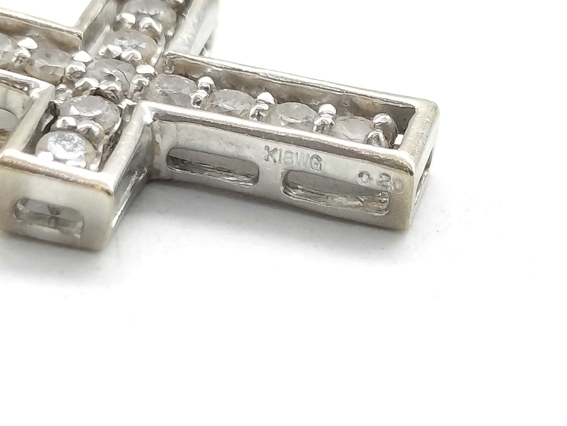 D0.20ct K18WG 1.3g Pendant Top 